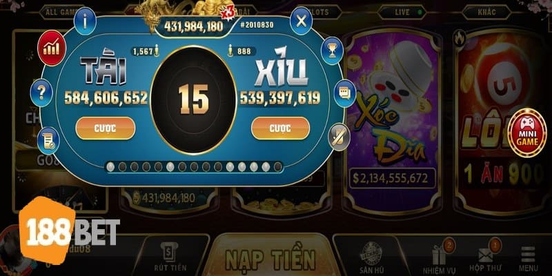 tai xiu 188bet 2 Hướng dẫn cách tân binh mới đánh tài xỉu 188Bet